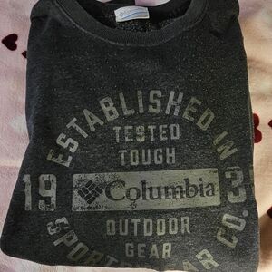 Columbia Dark Gray Graphic Crewneck Sweatshirt